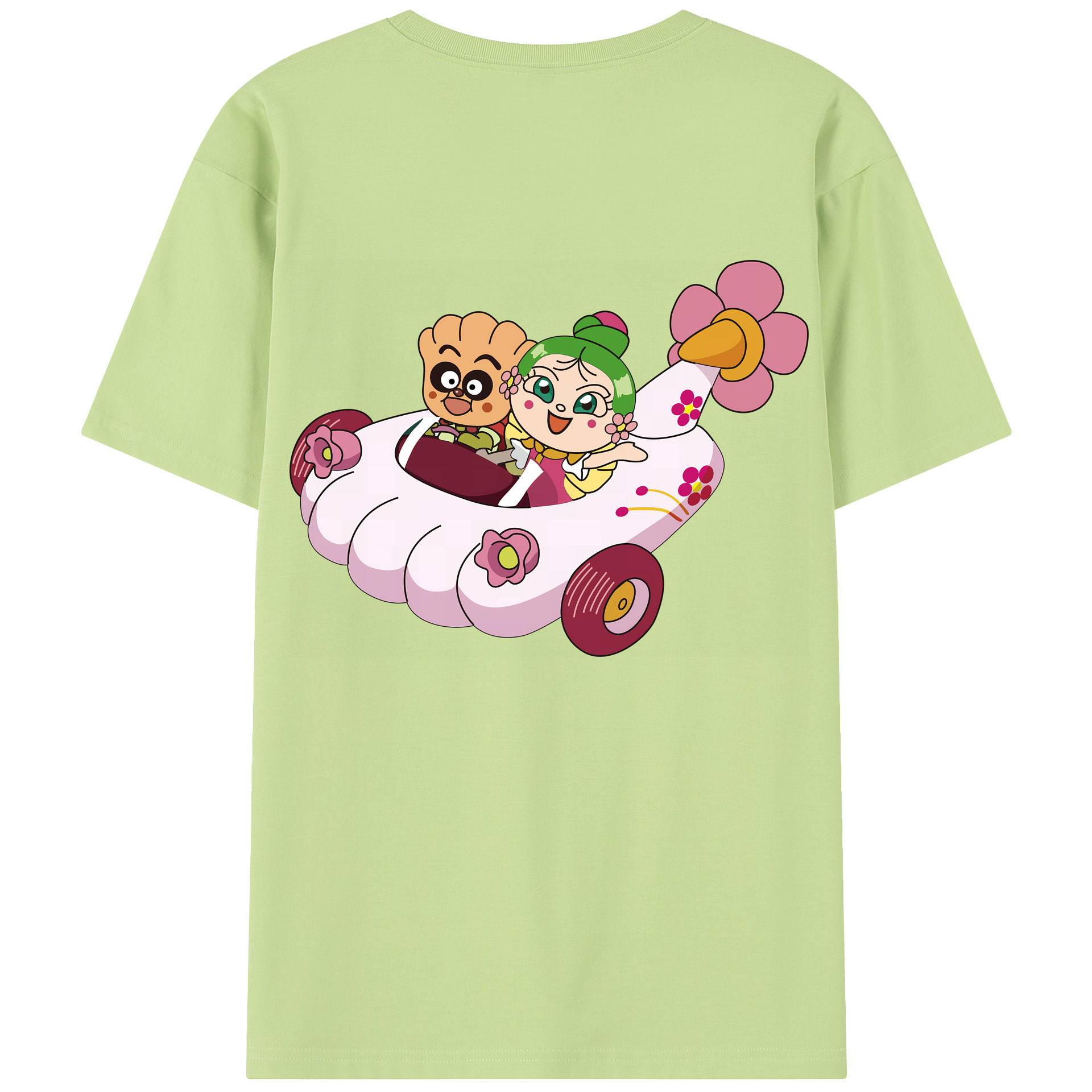 （画像用） アンパンマン Anpanman 綿100％半袖Tシャツ（背面プリント）